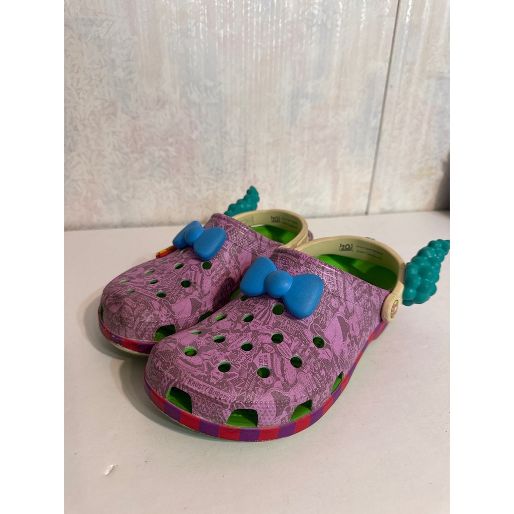 Crocs The Simpsons Krusty the Clown Classic Clogs Purple Men 7 Women 9
